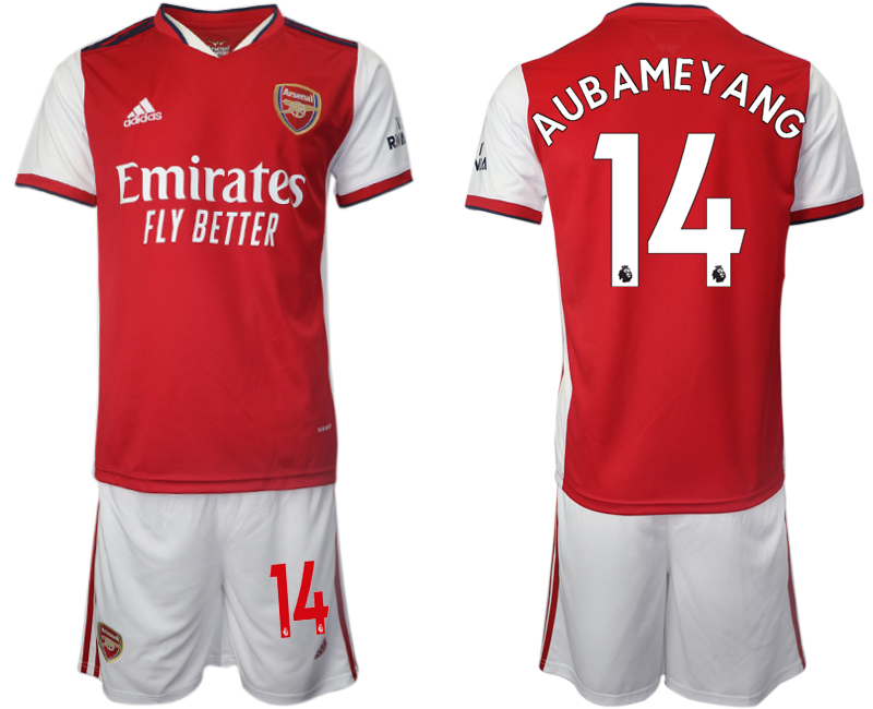 Men 2021-2022 Club Arsenal home red #14 Soccer Jersey